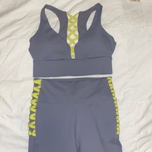Fabletics sports bra and leggings set